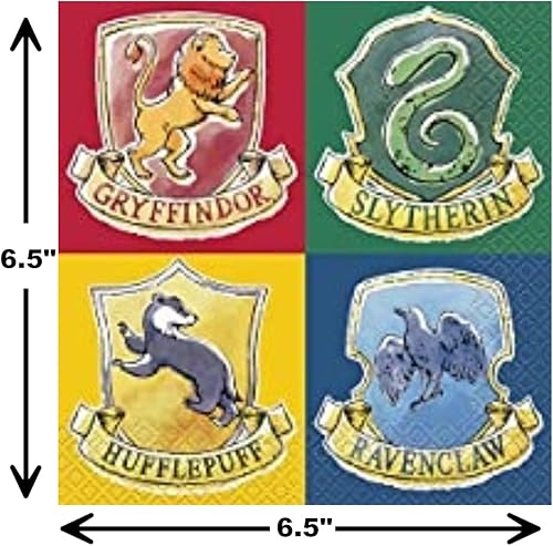 Miniatura 5 de Paquete único de fiesta de cumpleaños de Harry 8 platos de cena y 8 platos de postre, 16 servilletas de almuerzo, para 8 personas y 1 lista de