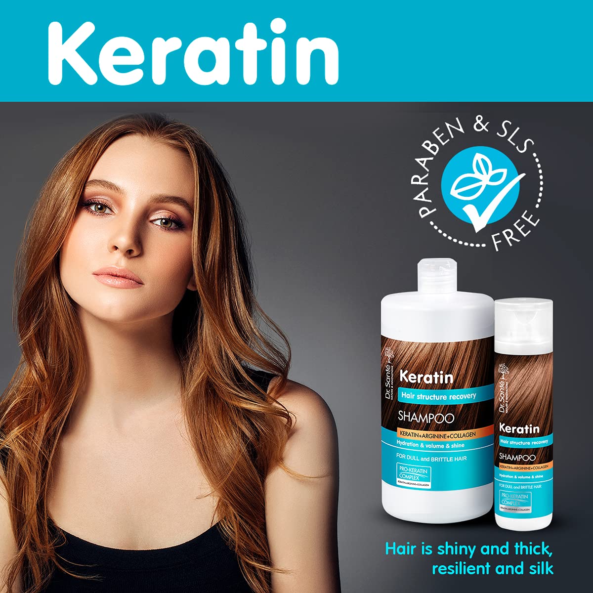 Dr. Santé Keratin Hair Shampoo Collagen and Arganine Deep Regeneration