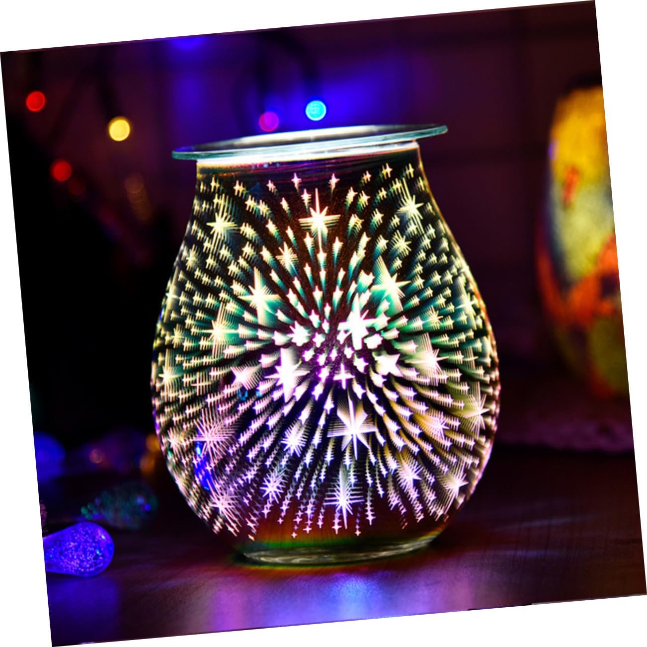 Verre Lampe à Parfum 3D Ac220v pour Bougies Parfumées