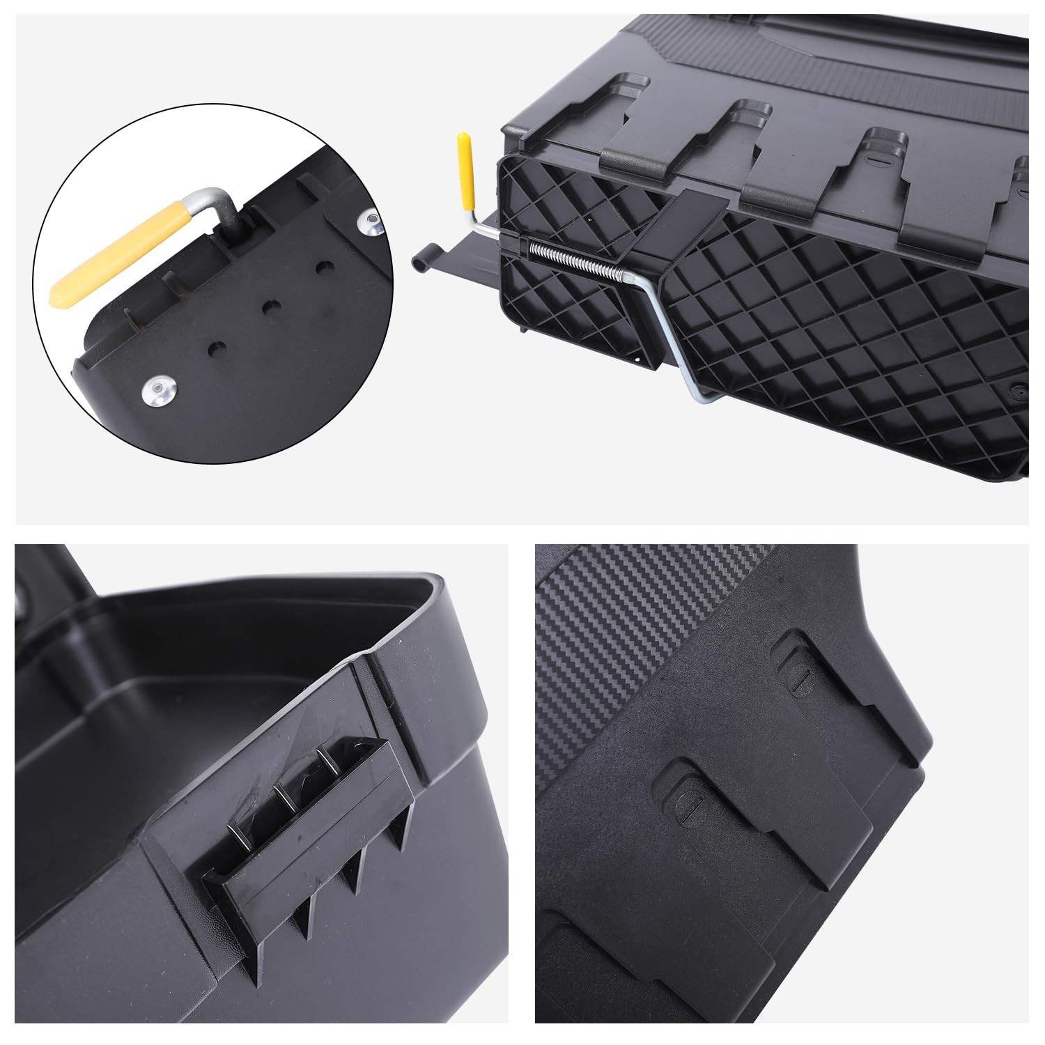 Cassetta portautensili altalena per Ford Ranger 2012-2022 girevole per camion letto organizzatore scatola di immagazzinaggio lato passeggero carico 34,9 kg