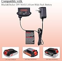 Vista 3 de Lasica Compatible con cargador de batería de litio Black and Decker de 20 V LCS1620B Compatible con batería de litio Black & Decker de 20 V Max