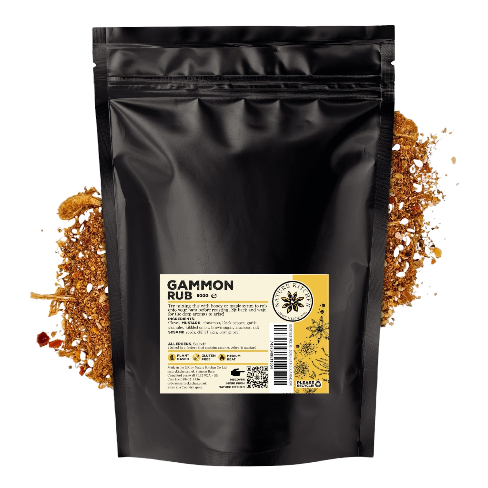 Nature Kitchen Shawarma Seasoning 500g Mild, Premium Middle Eastern Spice Blend, Gluten Free, Vegan Seasoning for Kebabs, Chicken, Wraps, Marinades and Everyday Cooking — view 71