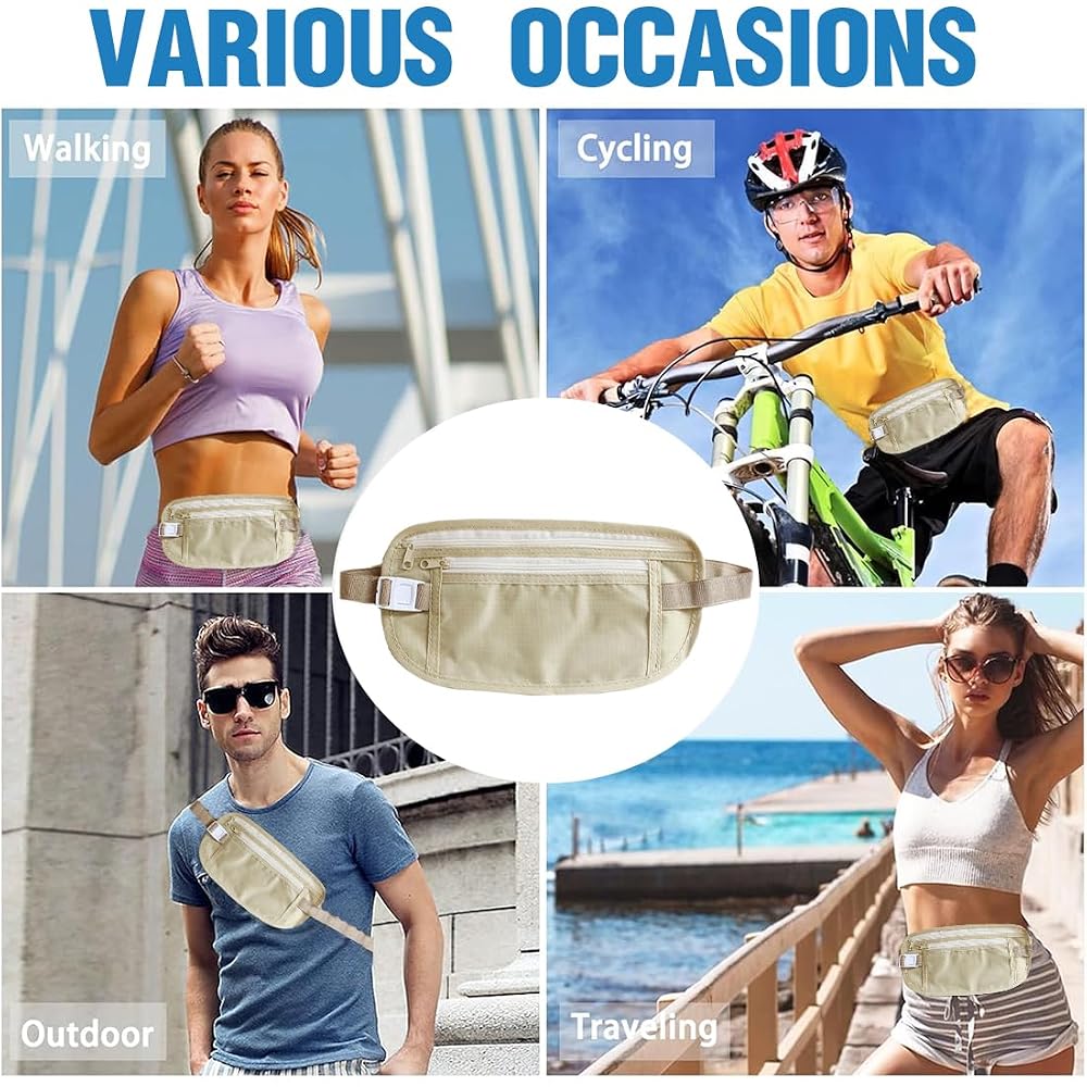 Ceinture Voyage RFID Jeyorzy - Pochette Cachée Anti-Vol Imperméable