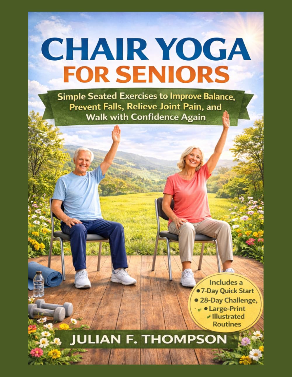 CHAIR YOGA FOR SENIORS: Simple Seated Exercises to Improve Balance, Prevent Falls, Relieve Joint Pain, and Walk with Confidence Again