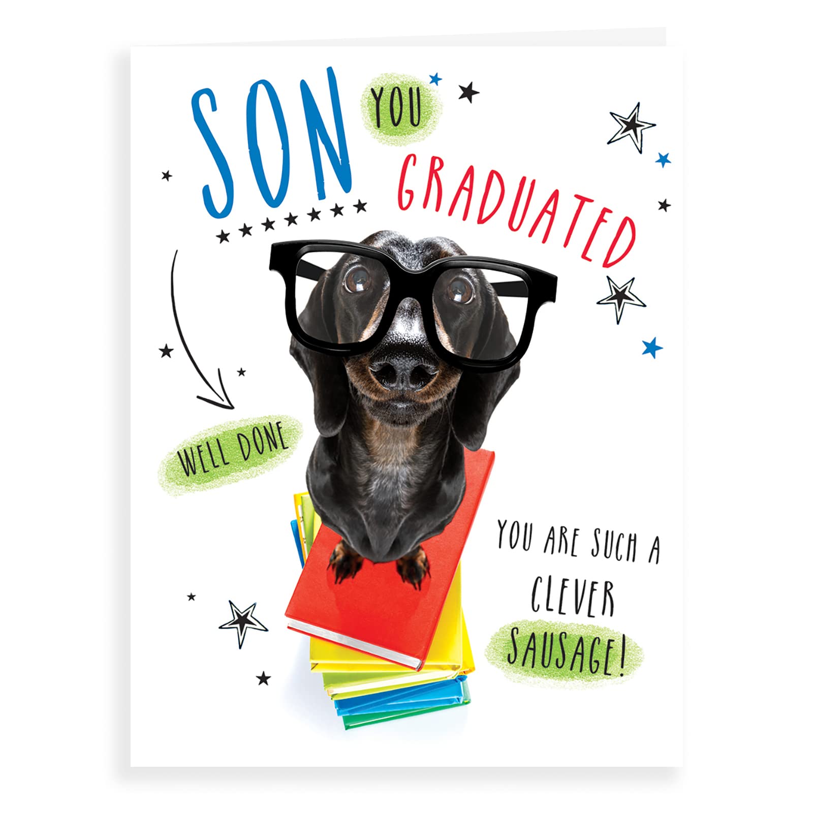Modern Graduation Card Graduation Son - 8 x 6 inches - Regal Publishing