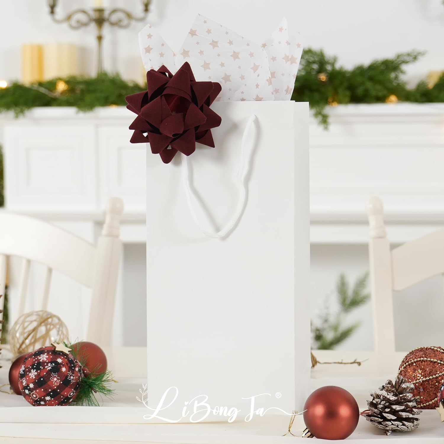 4.5'' Dark Red Velvet Ribbon Gift Bow, Premade Bow for Gift Wrapping Self Adhesive, Red Bows Christmas Decorations, Wrapping Bows for Presents, Party Favor, Holiday, Wedding, Birthday-12 PCs - Image 8