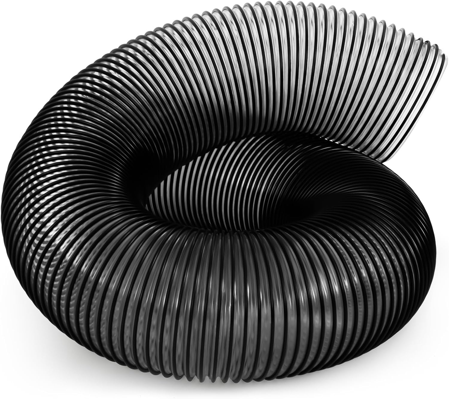 Pangda 6 Inch 8 Feet Lawn Vacuum Hose PVC Flexible Grass Catcher Leaf Collection Vacuum Hose Fits Most Brands