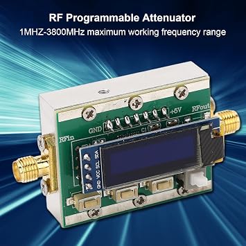13800MHz RF Attenuator Digital RF Attenuator Variable RF Attenuator 031dB Adjustable 1dB Step Back CNC Shell PC Controllable 5V