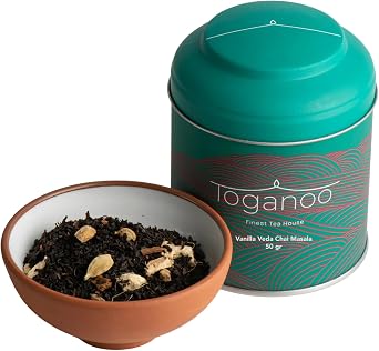 Toganoo Tea Vanilla Veda Chai Masala Vanilyal  Baharatl  Siyah  ay 50 gr