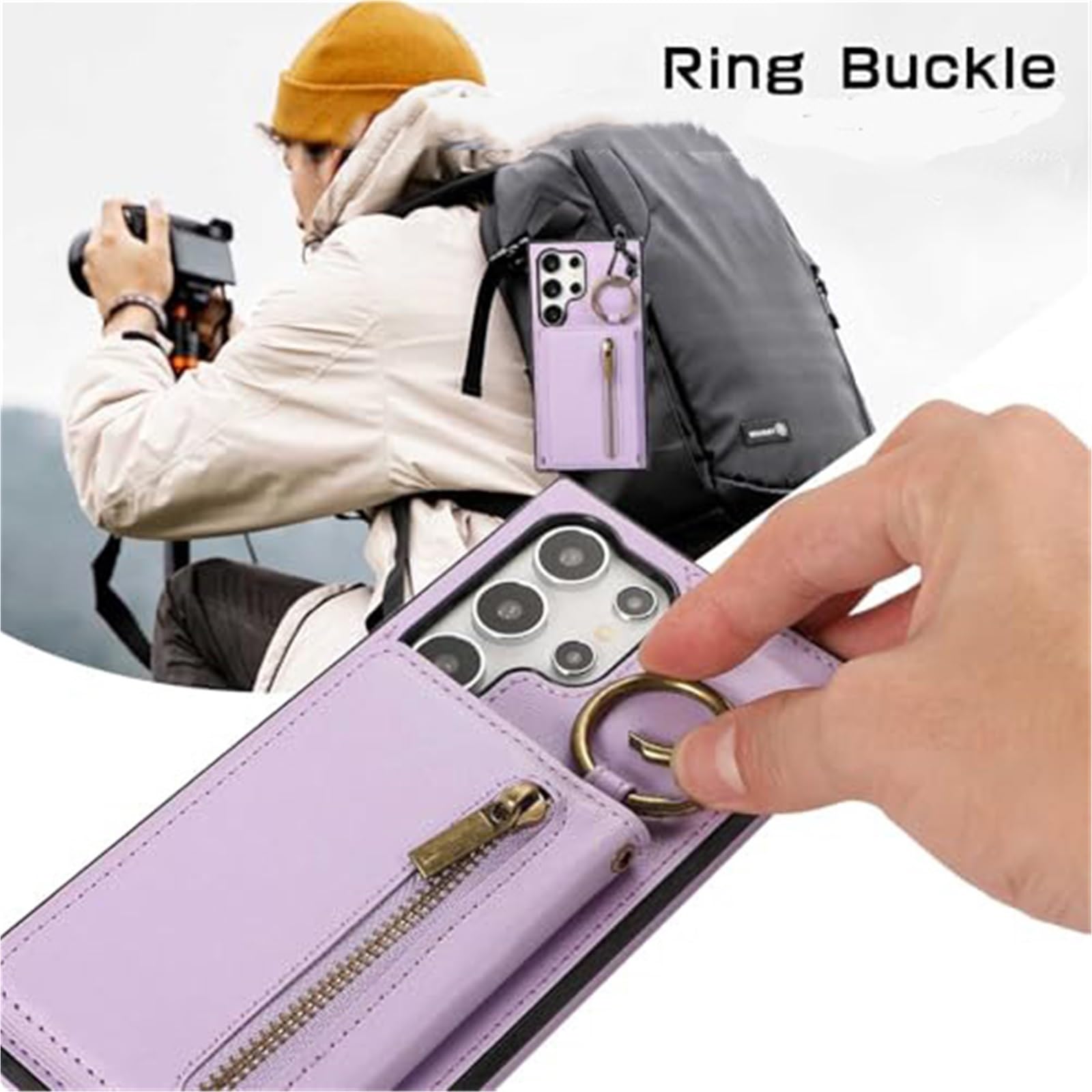 Etui do Samsung Galaxy S26 Ultra/S26 Plus/S26, odporne na zarysowania, skórzane etui z przegródkami na karty, długie etui (czarne, S26)