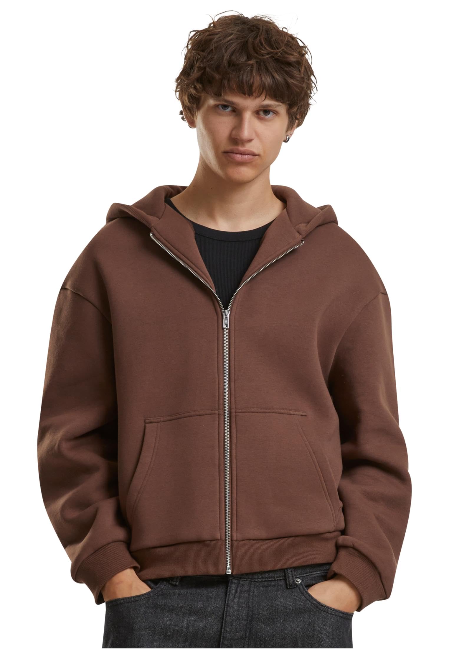 Build Your Brand Herren By285-fluffy Zip Hoody Hooded Sweatshirt (1er Pack)