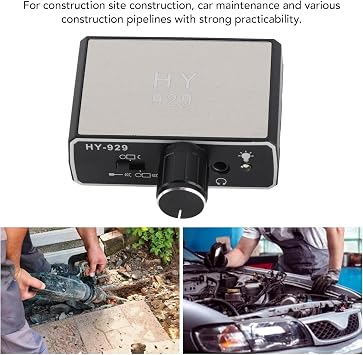 Water Leakage Detector, 20000X Audio Magnification Underground Water Pipe Leakage Monitor -70D db Dual Probe Water Pipe Leak Sound Intensifier Underground Water Search Machine with Earphone(US)