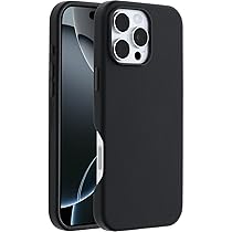 OtterBox Symmetry Series Cactus Leather MagSafe Custodia per iPhone 16 Pro Max, custodia protettiva sottile antiurto, a prova di caduta, testata 3x vs norme MIL-STD 810G, Nero