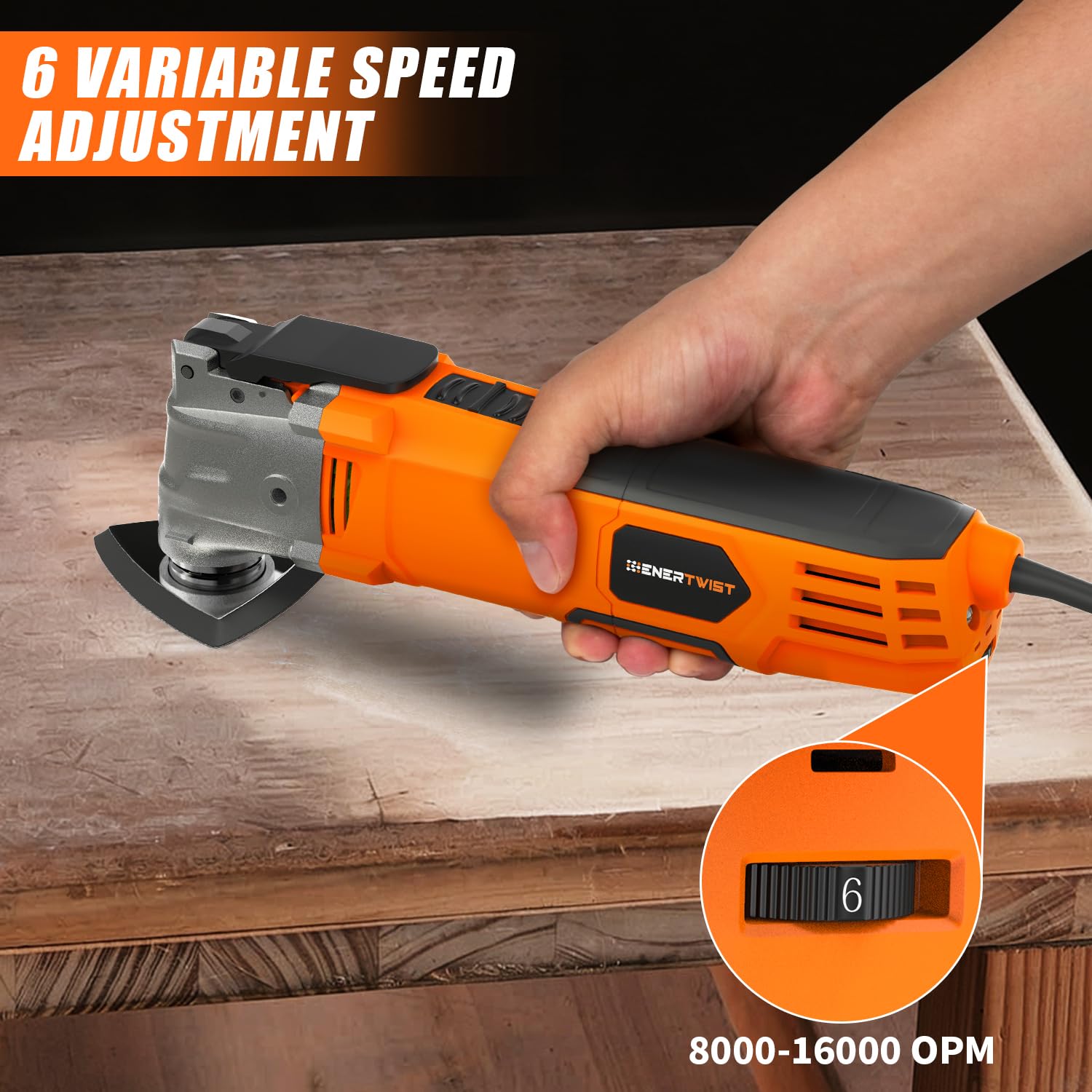 ENERTWIST 4.2 Amp Oscillating Multitool Kit with 33 PCS Accessories — Amazon image 7