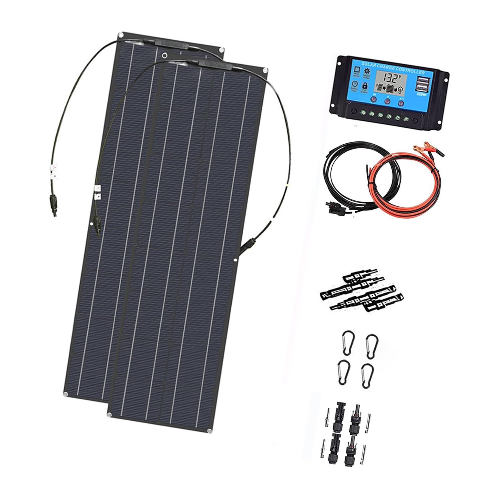 Di 2 Moduli Solari Con Gestione Automatica Per Energie Rinnovabili In Uso Esterno Facile Installare