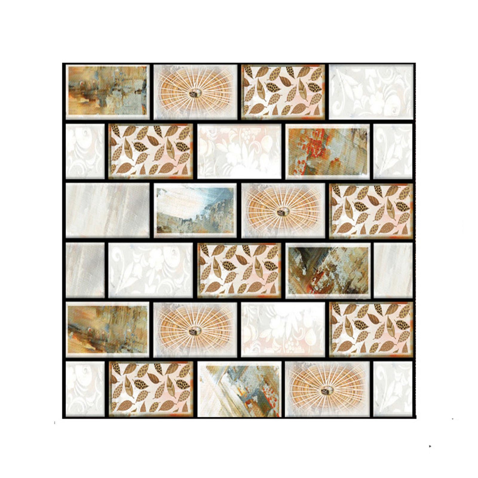 Carrelage adhésif cuisine et salle de bain imperméable lot de 10 crédences murales 30x30cm