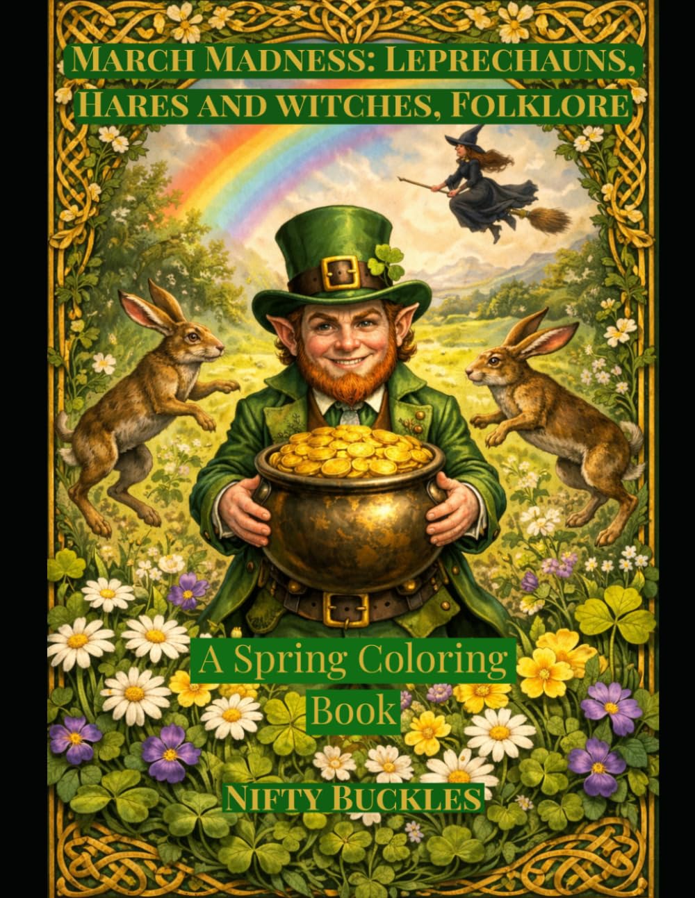 March Madness: Leprechauns, Hares & Witches Folklore: A Spring Coloring Book