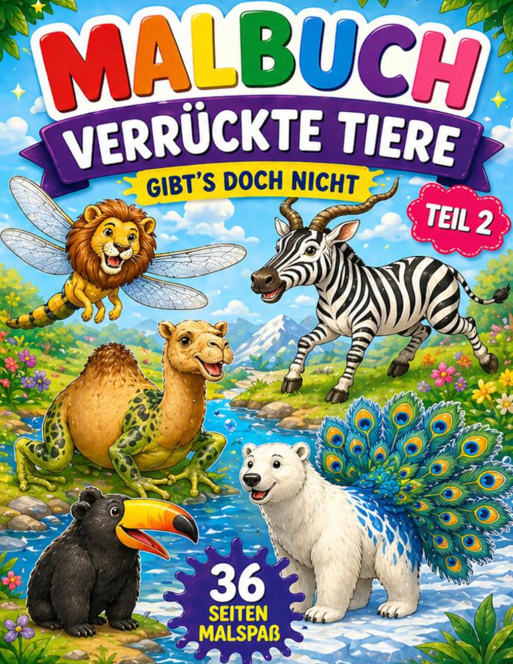Malbuch Verrückte Tiere: Gibt´s doch nicht - Teil 2 (Kleine Entdecker – Malen & Lernen)