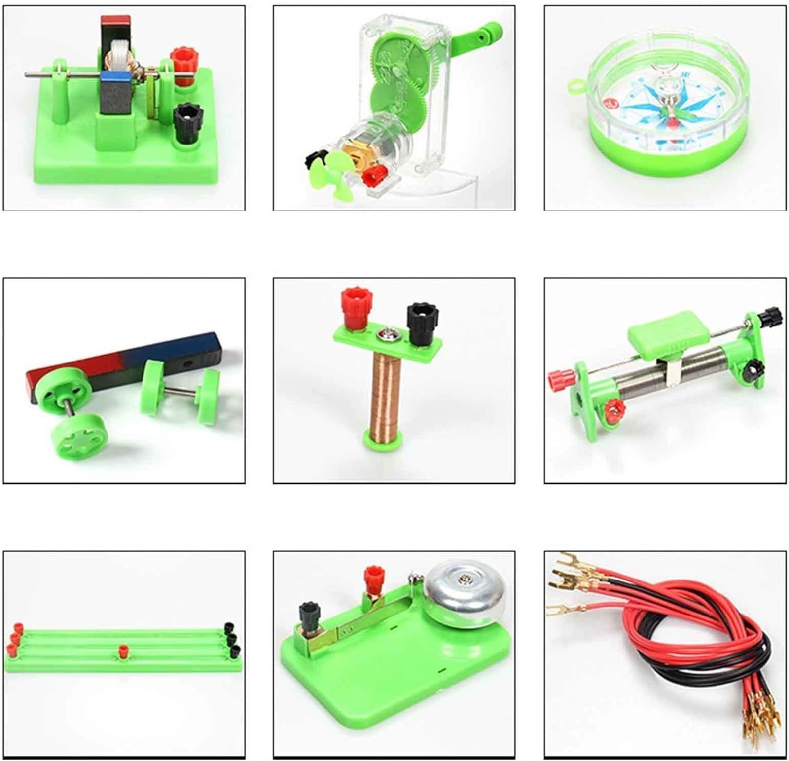Experimentierkasten für Stromkreise, Elektromagnetische Experimentiergeräte, Physikalischer Experimentierkasten, Elektrische Physik, Naturwissenschaftliches Lernset, Experimentierk