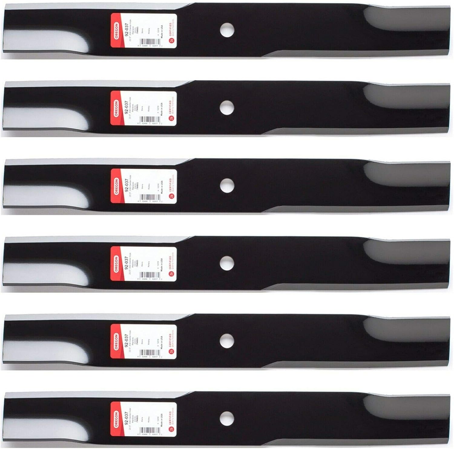 6PK Oregon 92-037 Blades for 60" Hustler XR7 Super Z 794685, 794685X