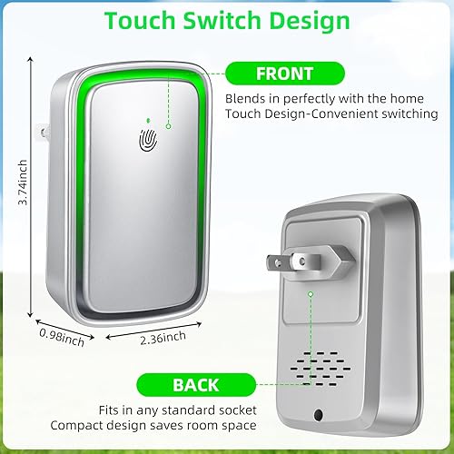 Miniatura 5 de Paquete de 6 purificadores de aire enchufables, ionizadores de aire para el hogar, ambientador portátil de iones negativos, purificadores de aire