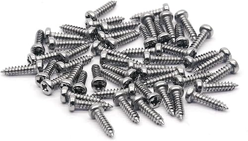 Miniatura 2 de SAPHUE Tornillos para guitarra eléctrica de 0.118 pulgadas (0.118 in), protectores de púa, tornillos de montaje de placa de arañazos para Fender