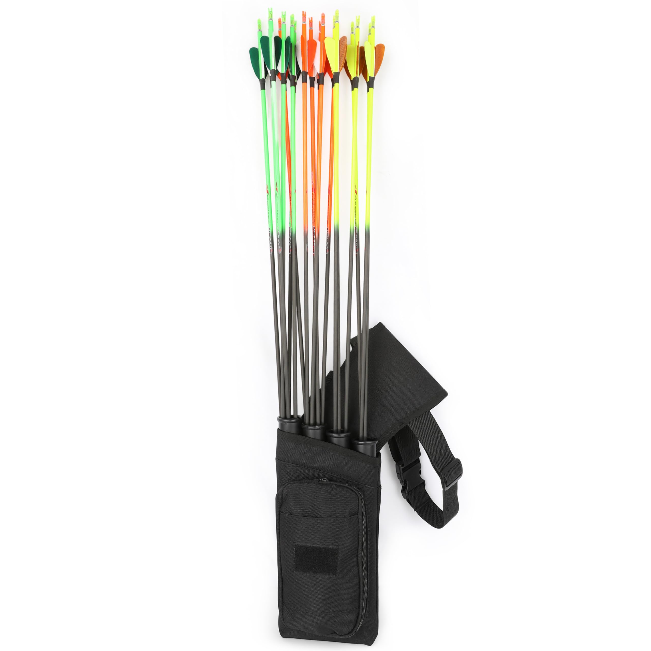 SHARROW Tiro con l'arco Hip Freccia Faretra Vita Posteriore Faretra Frecce LH/DX Borsa Titolare Faretra Laterale per Arco Ricurvo Tradizionale Longbow Caccia all'aperto