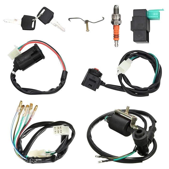 Buy Wiring Loom Harness Kill Switch Ignition Coil Cdi Box Spark Plug