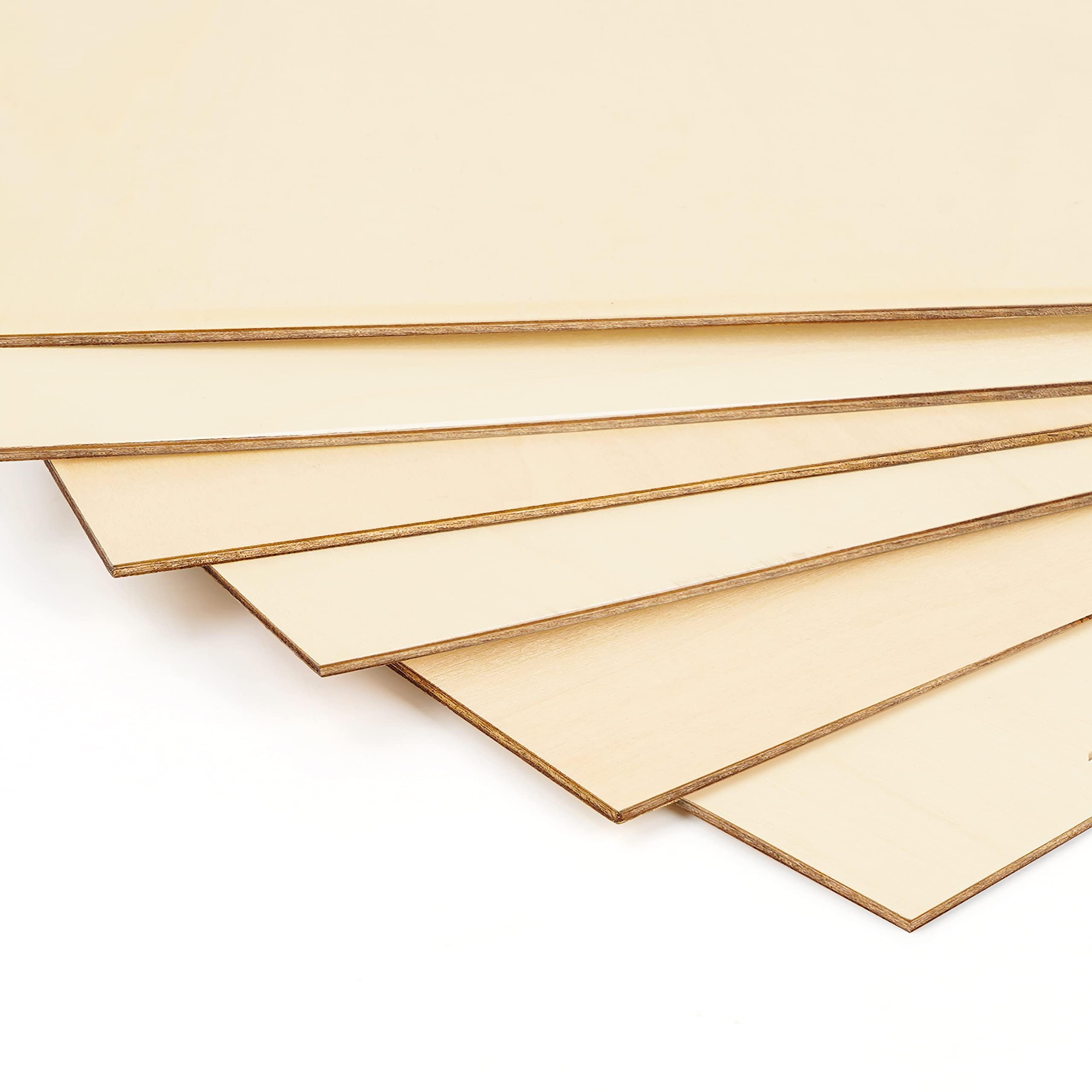 Belle Vous Tablero Madera Contrachapado 3mm - 20x Tablas de Madera de Abedul 30 x 30 cm - Para Bricolaje Proyectos Manualidades Corte Laser Pintar Modelado Grabado Pirograbado
