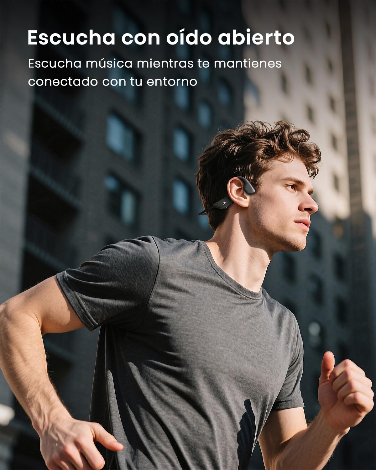 SAMVEK Bone Conduction Headphones, Bluetooth 6.0 Wireless IPX7 Waterproof Headphones with Mic, Open Ear Sport Earphones for Running and Cycling,Workout,Fitness,Magnetic Charging — view 4