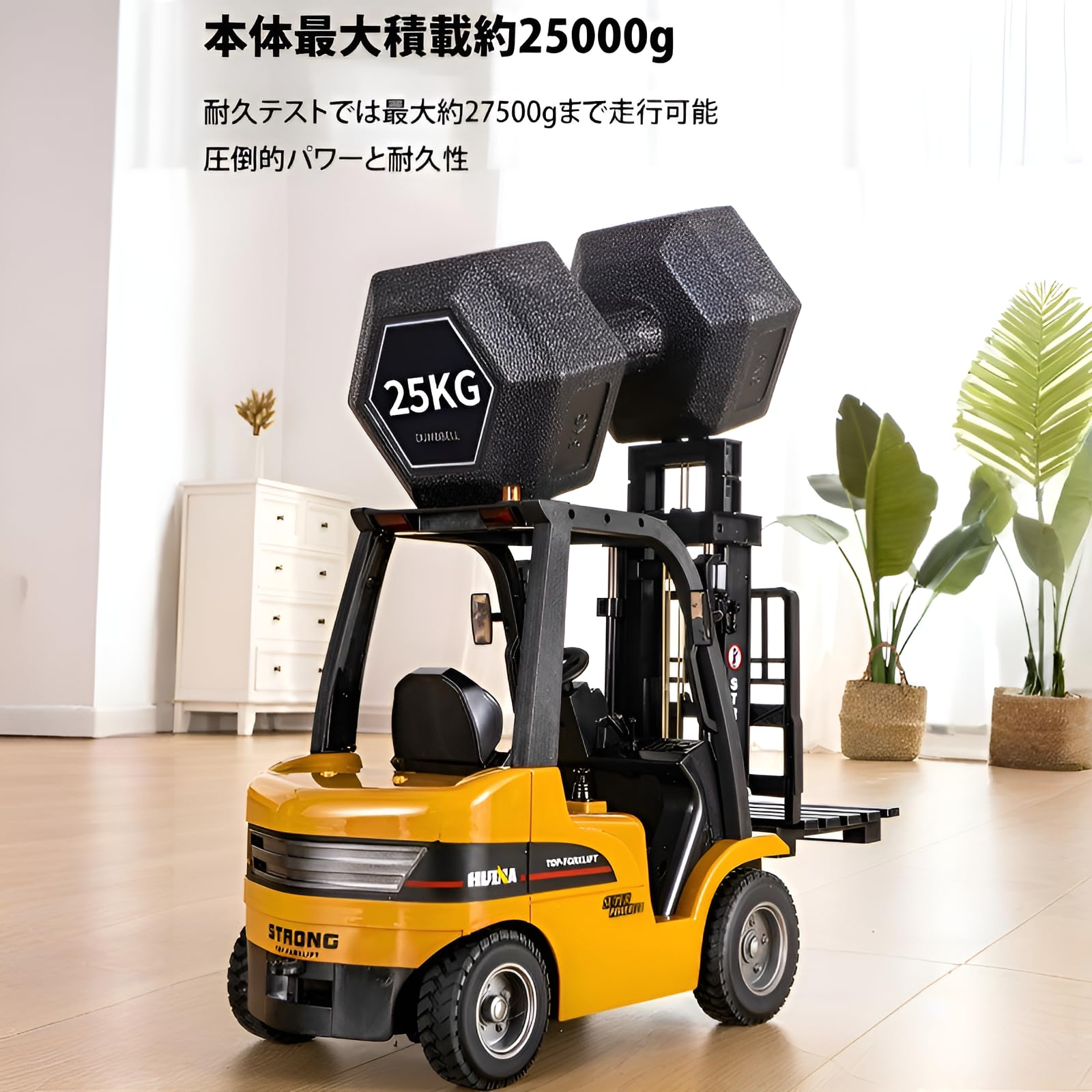 Amazon.co.jp: [Yizibuur]1:24 フォークリフト ラジコン ミニ【模型