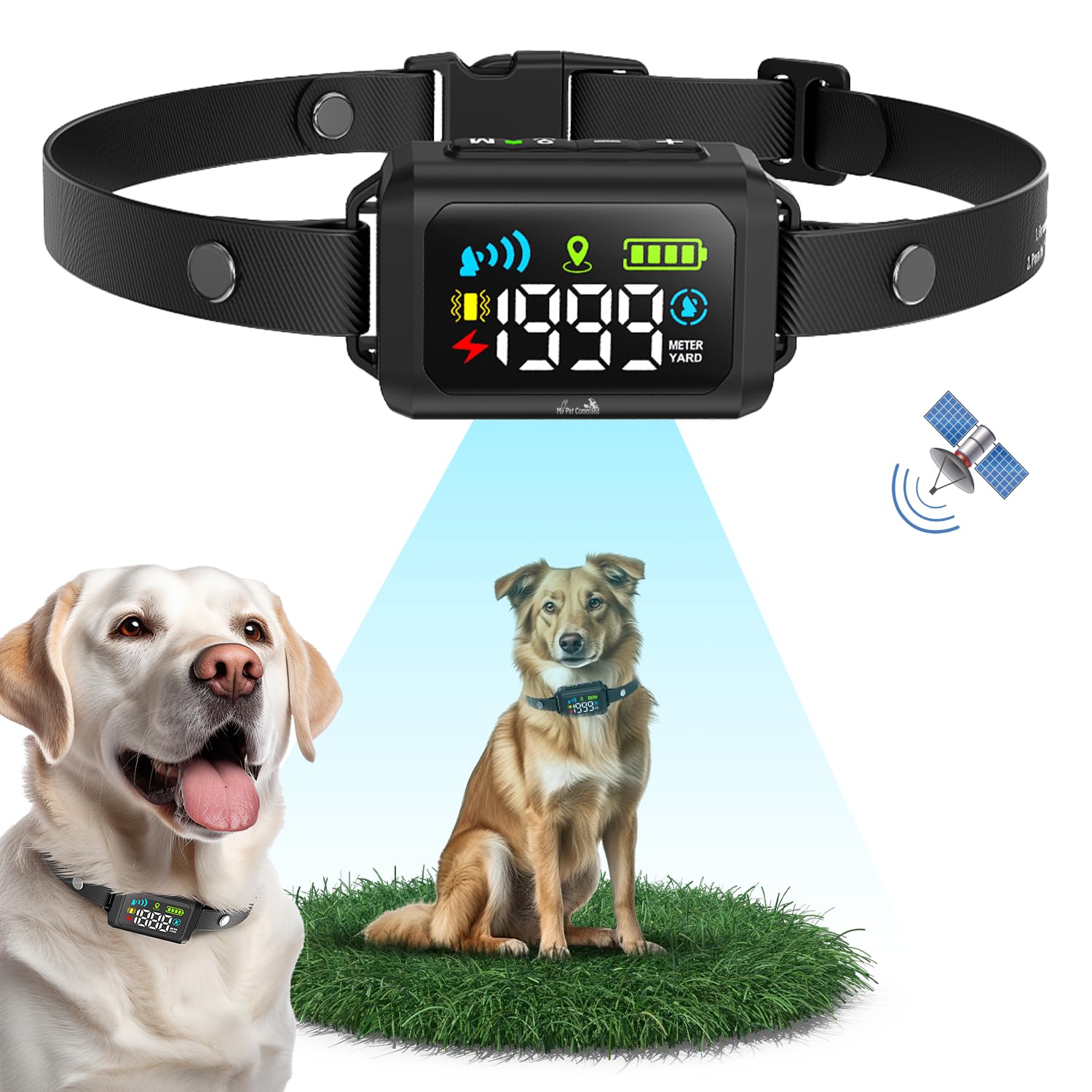 2024 Wireless Dog Fence Training Collar System For Dogs IP65