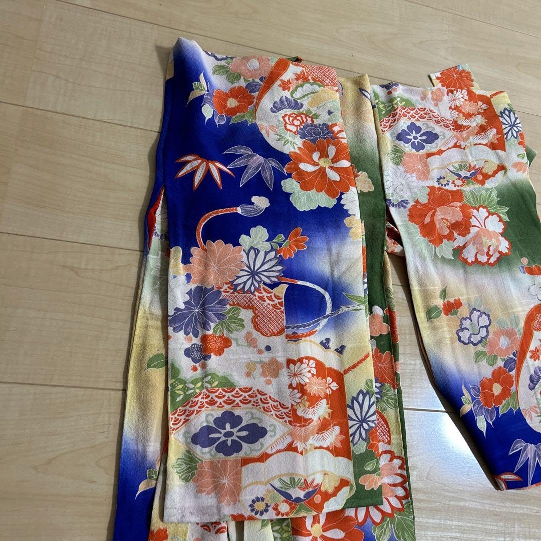 子ども着物　七五三　骨董　アンティーク　綿　絹　絣 子ども着物 七五三 骨董 アンティーク 綿 絹 絣 Amazon.co.jp