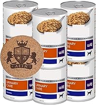 U/D Urinary Support Wet Dog Food Bundle – 6x370g Loaf-Style Cans with Exclusive AETN Cork Coaster | Specialist Diet for Dogs with Urinary Needs