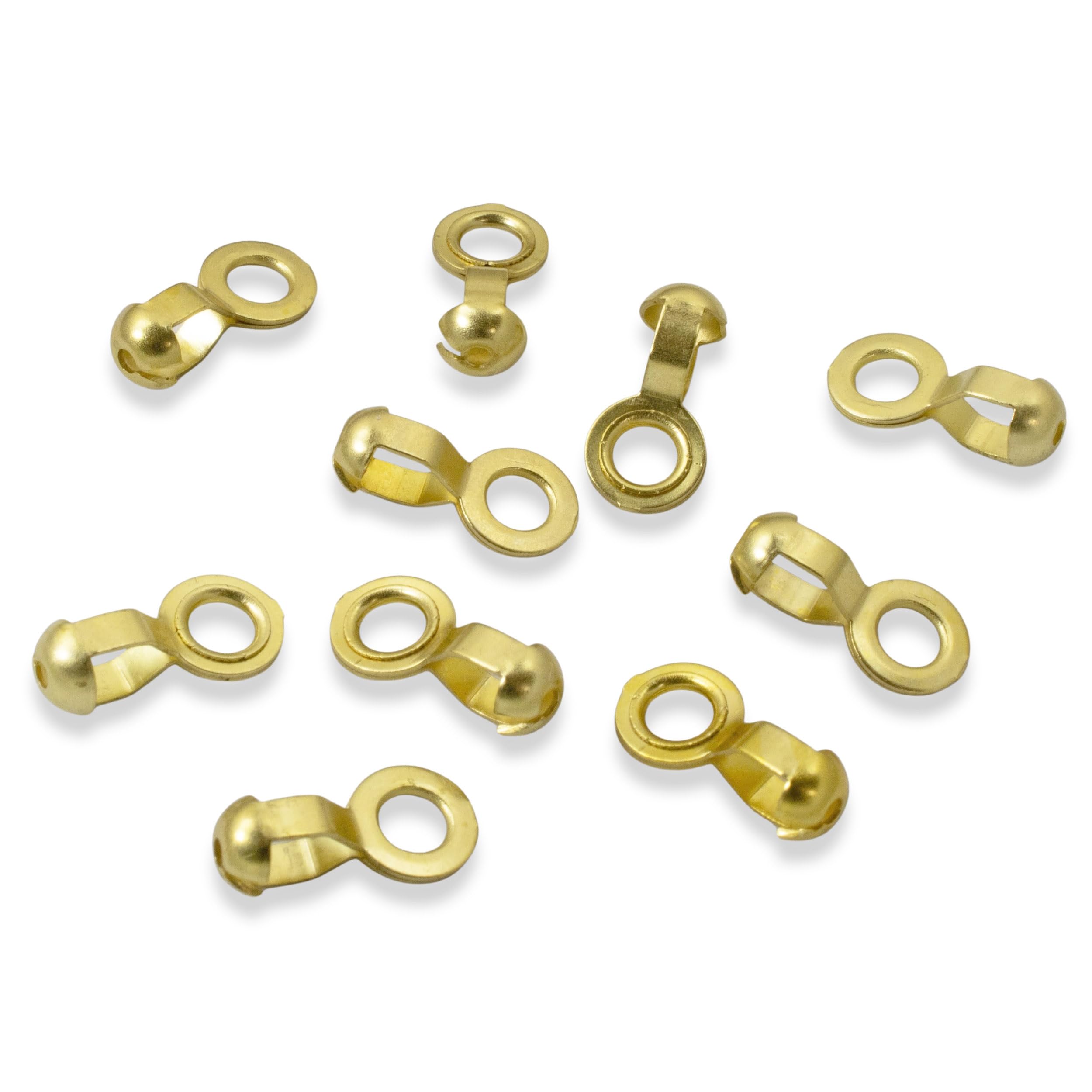 Brass Ball Chain #6 Lamp/Fan Pull Loop Connectors,"A" Couplings (10 Pieces)