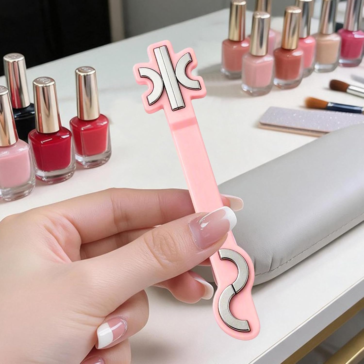 Magnetic Tool, Compact S Shape Manicure Stick With Powerful Magnet Summer