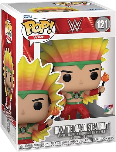 Miniatura 2 de POP WWE: Ricky The Dragon Steamboat Funko - Figura de vinilo (con funda protectora de caja compatible), multicolor, 3.75 pulgadas