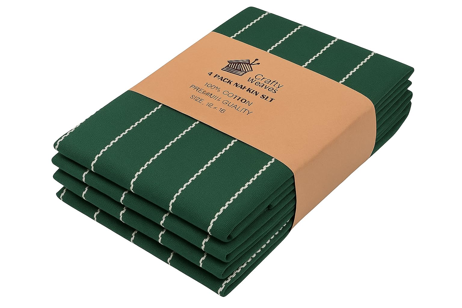 Cotton Kitchen Hand and Lunch Towels – Solid Colors, Super Absorbent, 100% Cotton, Quick Dry, Multipurpose Dish Cloths for Home & Restaurant Use (Pack of 4, 18 X 24 Inches) (B.Green)-image-10