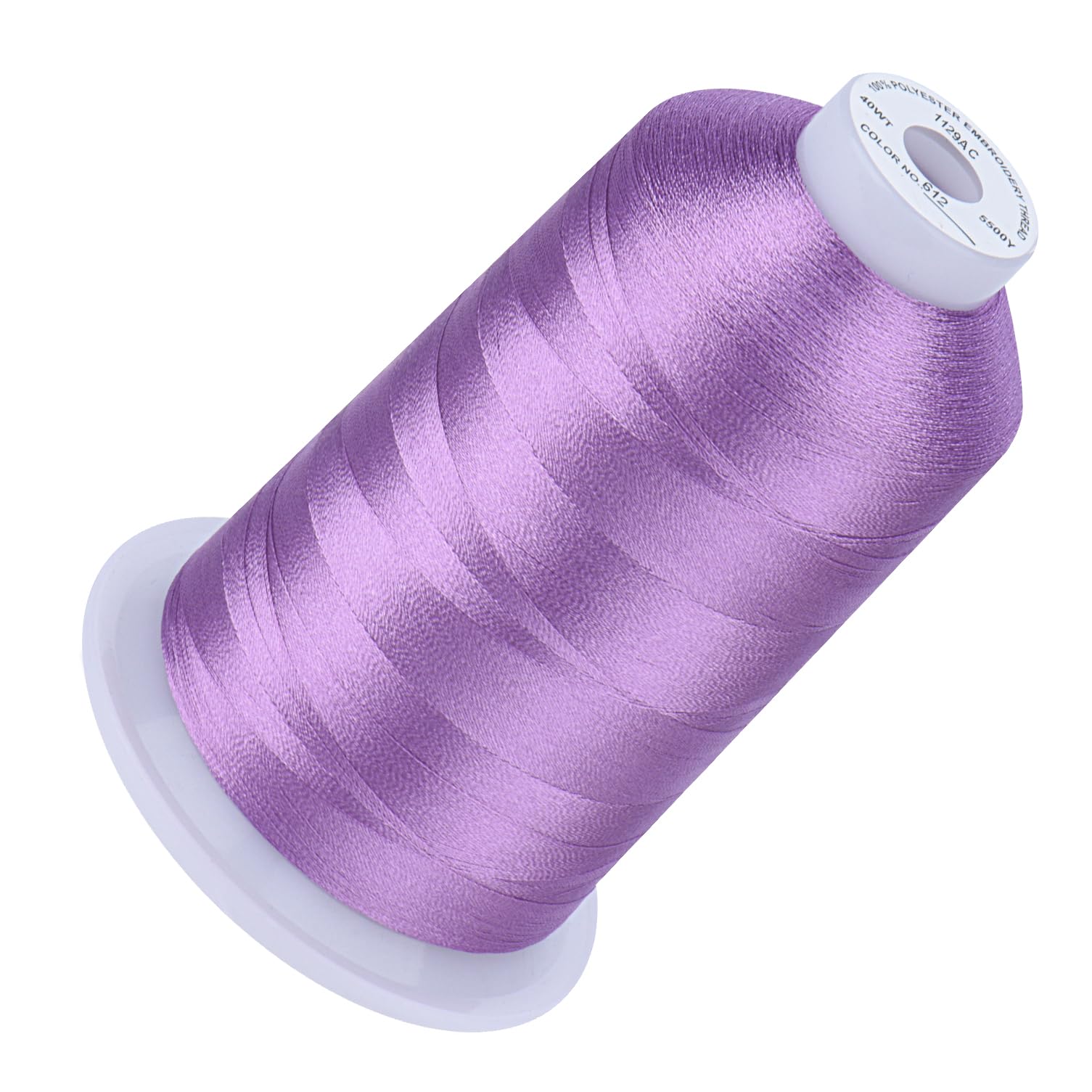 Simthread Embroidery Machine Thread 5000M 40WT Polyester, Lilac 612