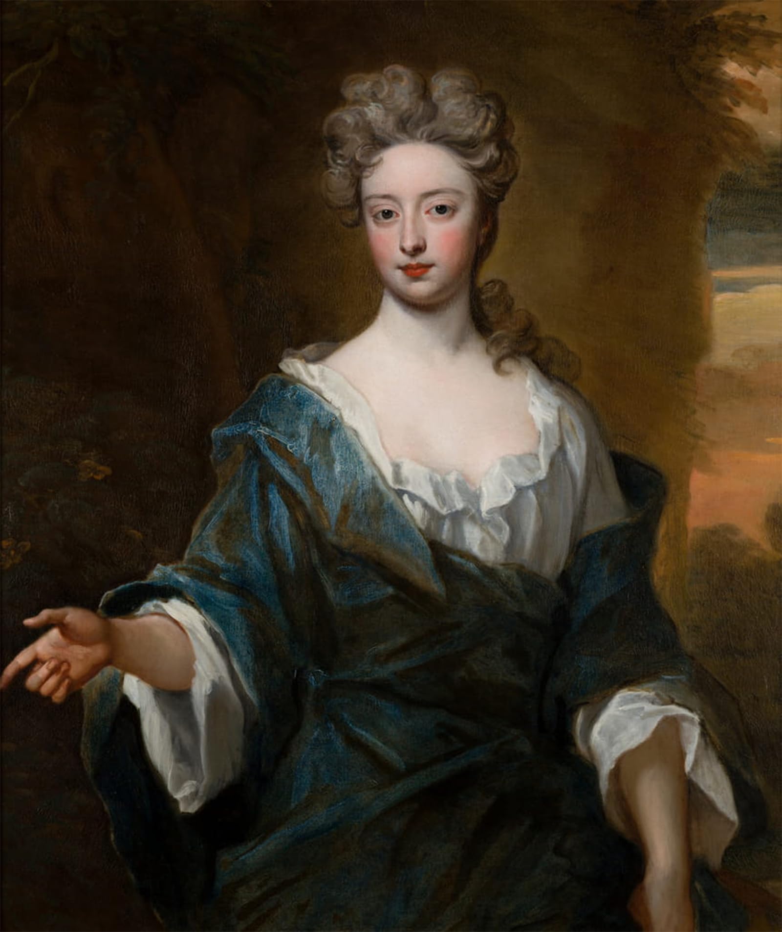 ARTXLXXBN Famous Art Print Poster Vintage Wall Art Portrait of Charlotte Myddleton Countess of Warwick by Godfrey Kneller Canvas Art Poster for Home Decor 60x90cm