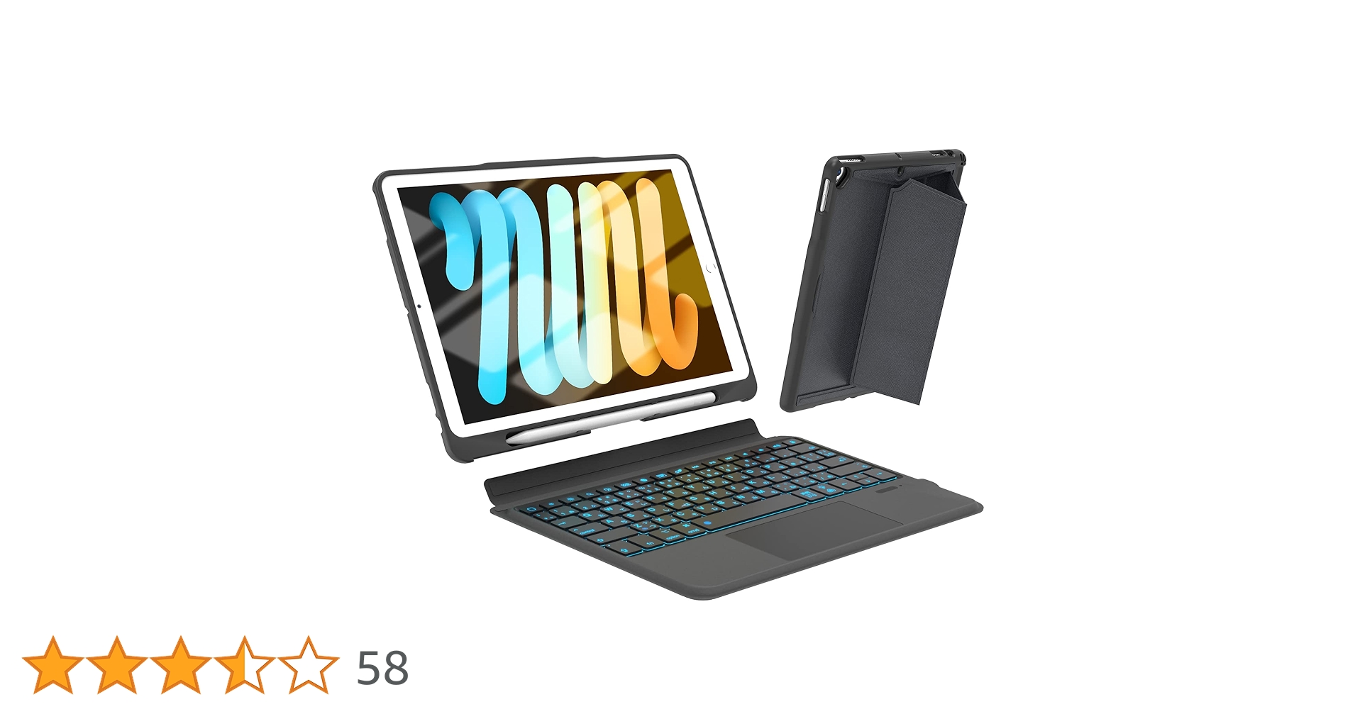 【早い者勝ち】iPad 10.2 第9世代 WiFi 256GB キーボード付き iPad キーボード付きケース 第9世代 ワイヤレスキーボード 10.2