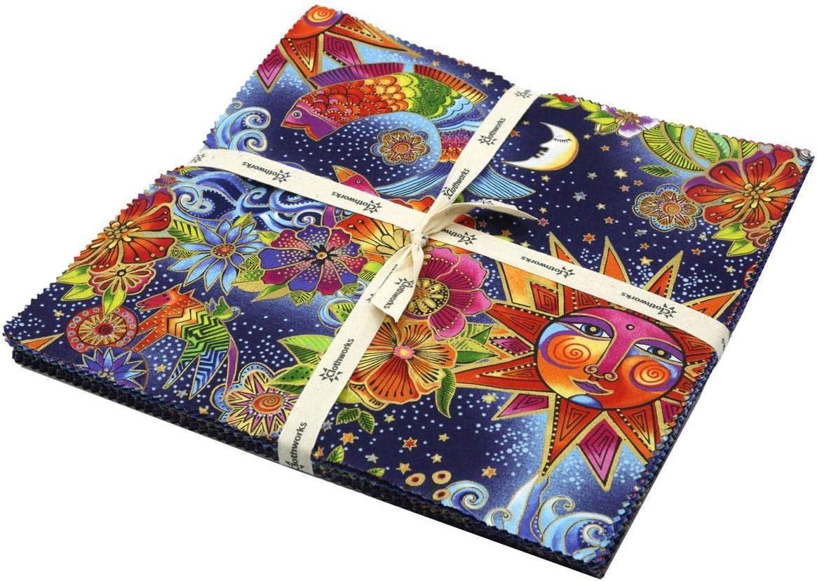 Fabrics Celestial Magic Laurel Burch Layer Cake 42 Ten Inch Squares
