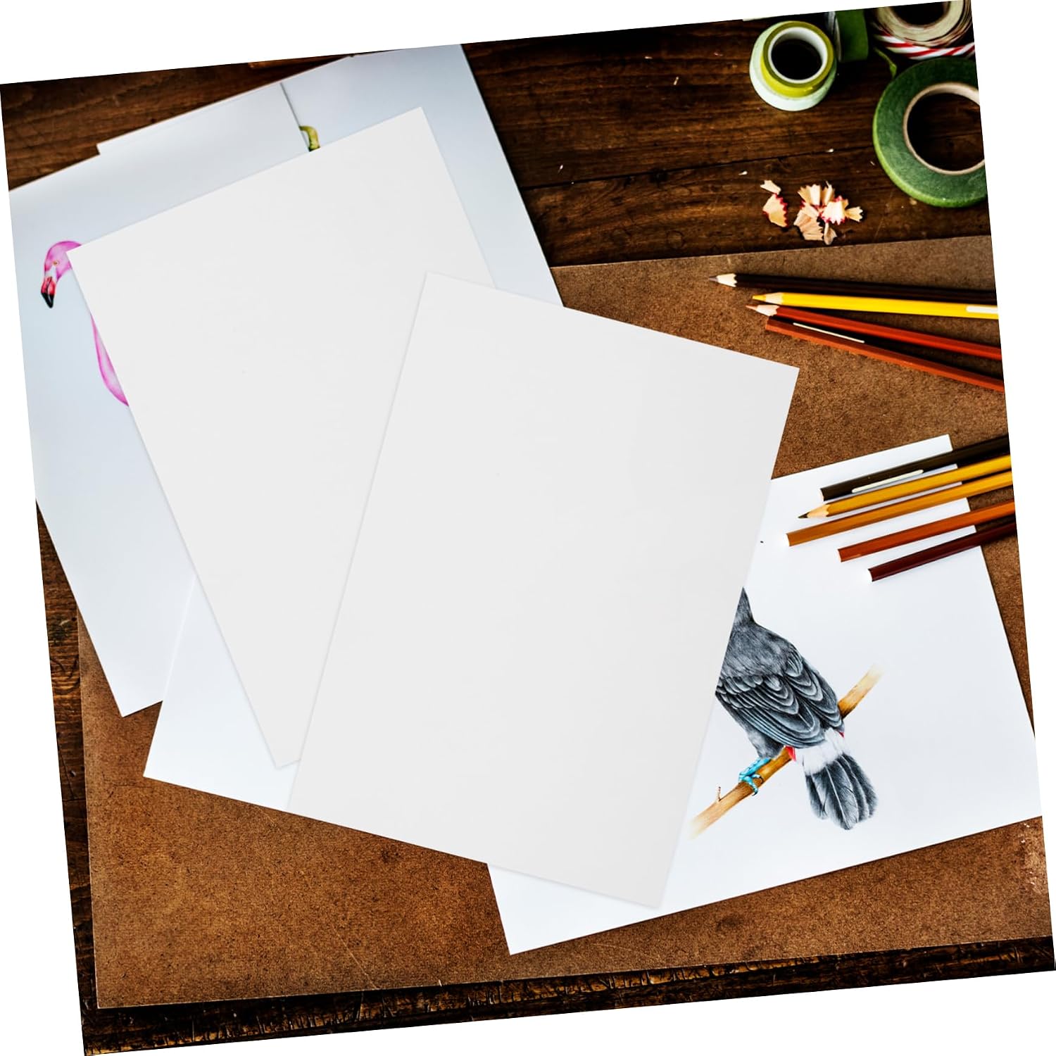 HOODANCOS 400pcs Sketching Paper Water-Soluble Pencil Paper for Easy Blending and Vibrant Art Smooth Texture for Artists Beginners and Boys and Girls Drawing Supplies for Ages