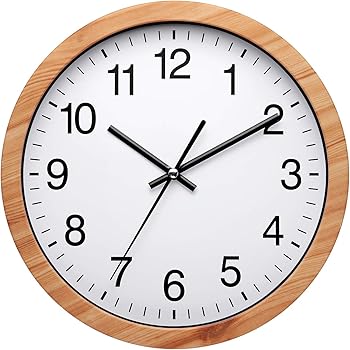 Nuovo - Reloj de pared moderno de 25,4 cm, silencioso, sin tictac, para
