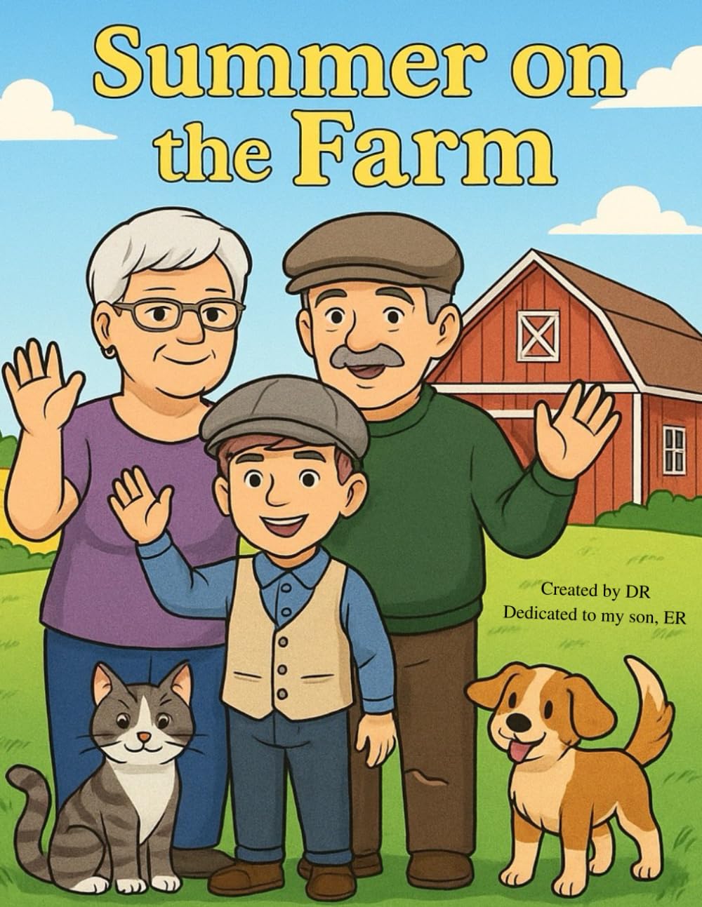 Summer on the Farm: A Colouring Adventure with Family, Animals, and Fun!