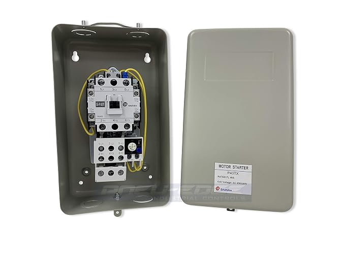 NEW MAGNETIC MOTOR STARTER CONTROL FOR ELECTRIC AIR COMPRESSOR 7.5HP 1-PHASE 208-240 VAC 40AMP