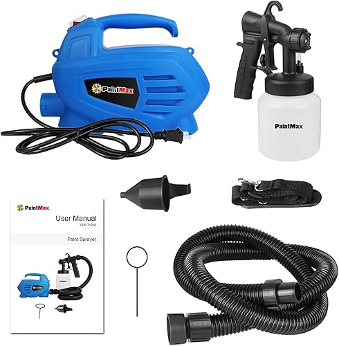 Miniatura 7 de Pulverizador de pintura, pistola de pulverización HVLP de alta potencia de 650 W con 3 patrones y contenedor desmontable de 27.1 fl oz, pulverizador