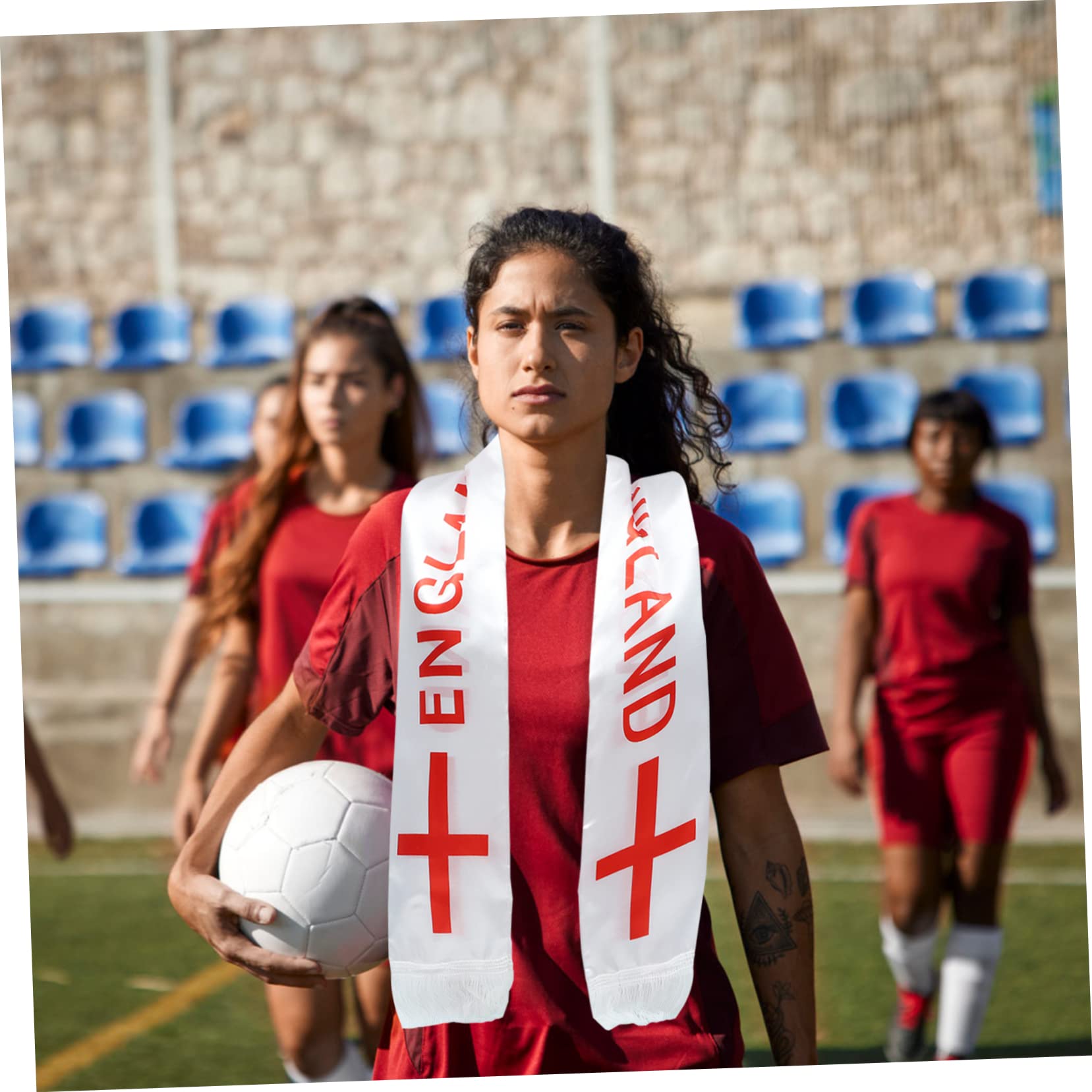 UPKOCH 10 sciarpa dei calcio sciarpa per appassionati sport patrioti sciarpe a maglia Raso