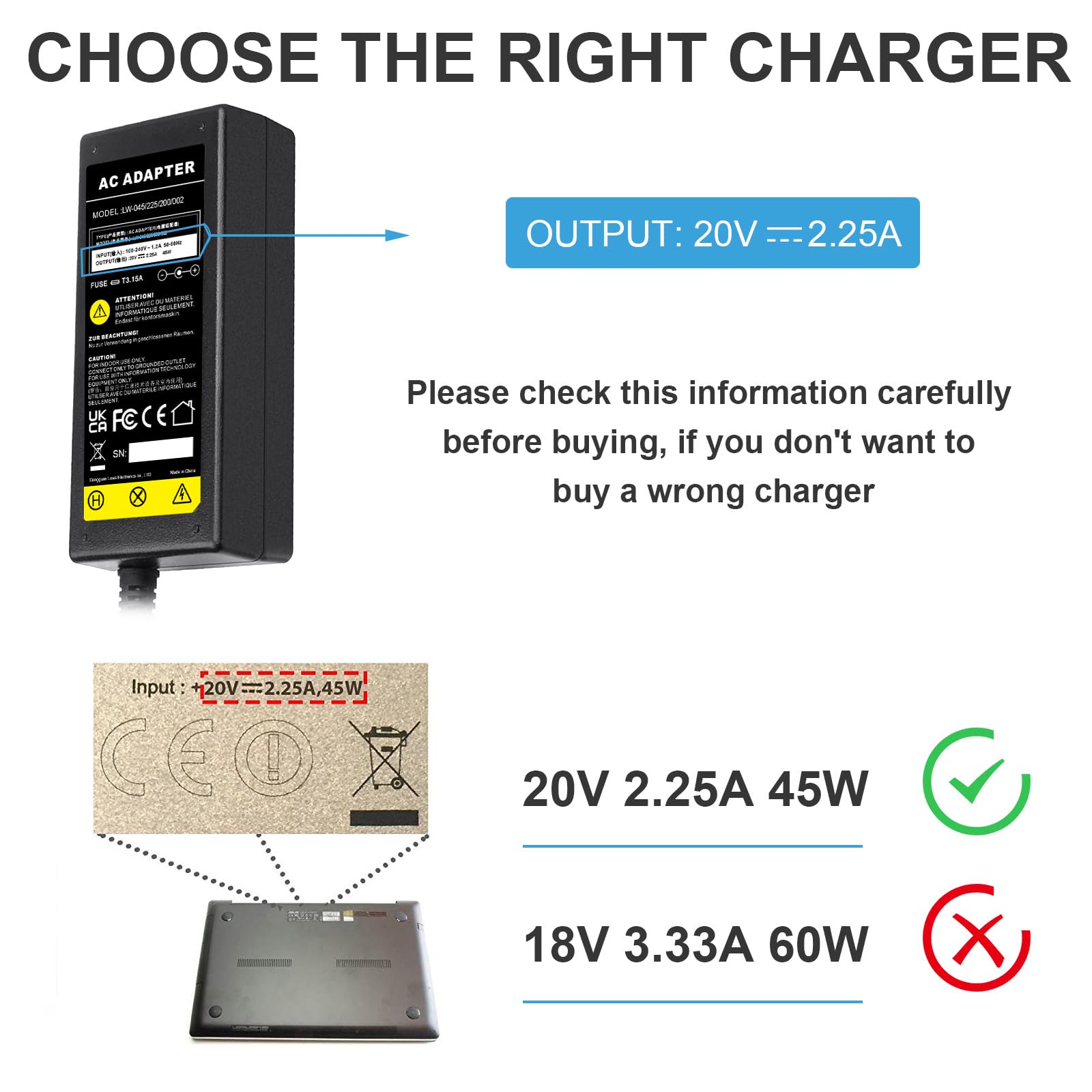Amazon.com: TREE.NB 45W AC Adapter Power Charger for Lenovo Yoga