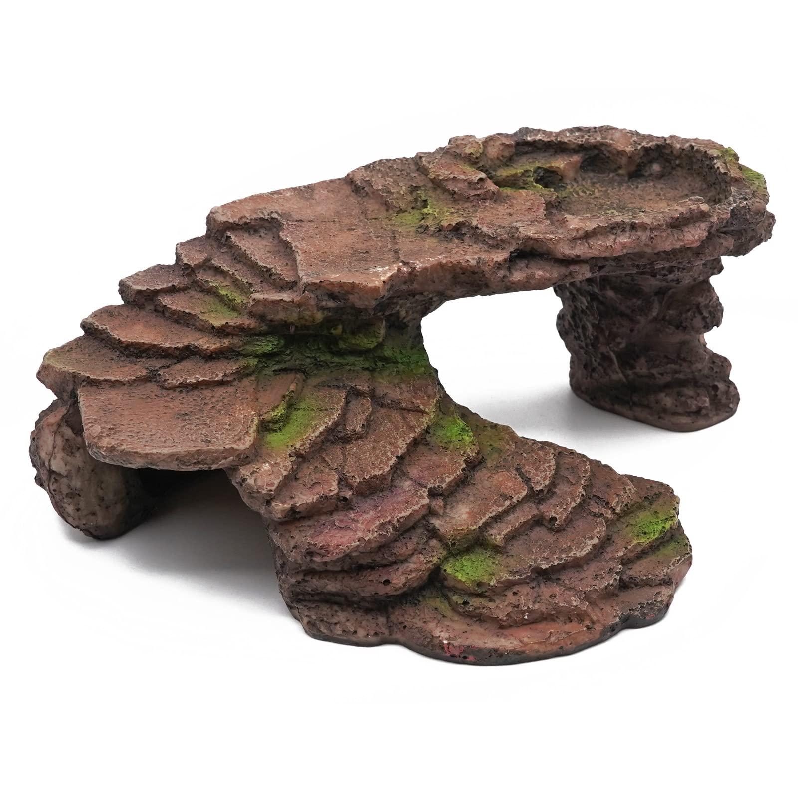 Svauoumu Plataforma Tortugas de Agua, Cueva para Reptiles Rampa Tortugas de Agua Descanso Terraza DecoracióN de HáBitat para Tortuga, Tanque Cangrejo Rana Reptil Adornos Acuario